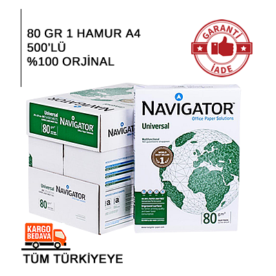 NAVİGATÖR A4 KAĞIT 80 GR 96 KOLİ