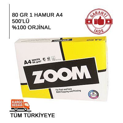 ZOOM A4 KAĞIT 80 GR 72 KOLİ