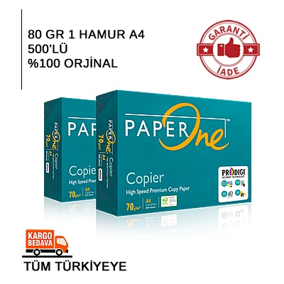 PAPER ONE A4 KAĞIT 80 GR 24 KOLİ