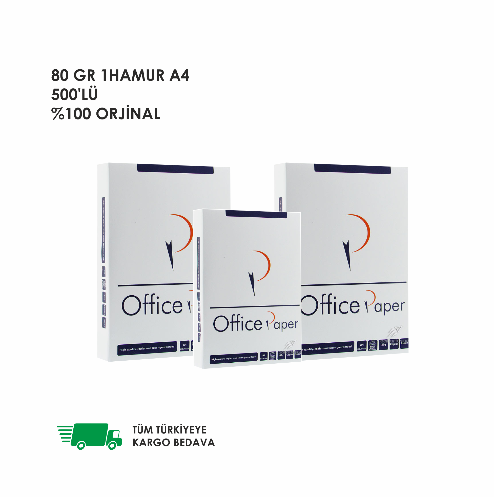 OFFİCE PAPER 80 GR A4 KAĞIDI 48 KOLİ